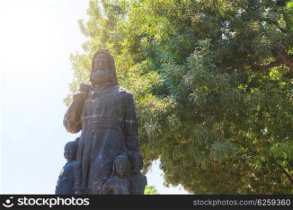 Demre, Turkey - July, 2015: The statue of St. Nicholas in Demre Turkey