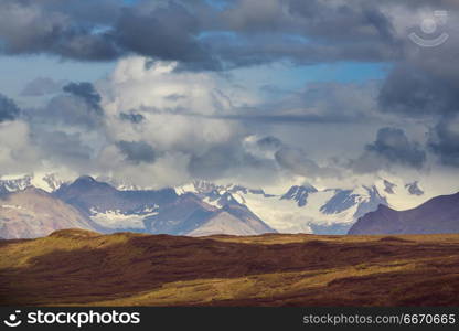 Denali highway. Landscapes on Denali highway, Alaska.