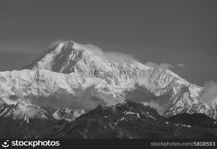 Denali (McKinley) peak in Alaska, USA