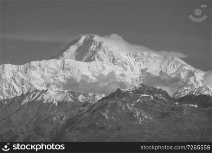 Denali  McKinley  peak in Alaska, USA