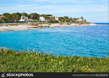 Denia Las Rotas in Mediterranean sea of Alicante Spain