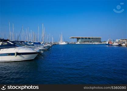 Denia marina boats in alicante Valencia Province of Spain