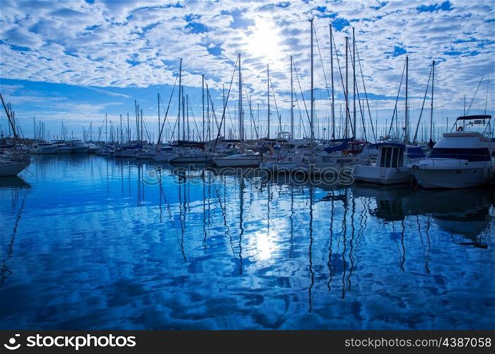 Denia Marina Port in alicante Province of Mediterranean Spain