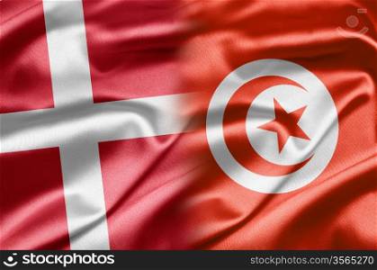 Denmark and Tunisia. Denmark and the nations of the world.