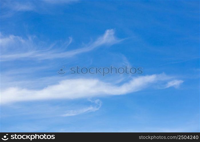 Dense white cloud in the blue sky