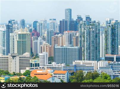 Density architecture of living districts of Singapore
