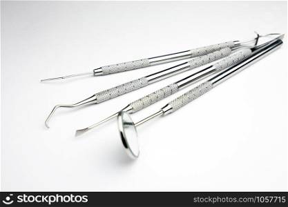 dental equipment for dental care concept
