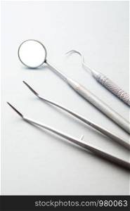 dental equipment for dental care concept