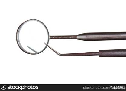 Dental Instruments isolated on a white background