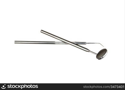 Dental Instruments isolated on a white background