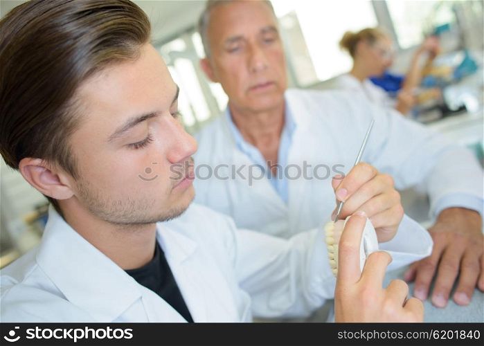 dental lab worker