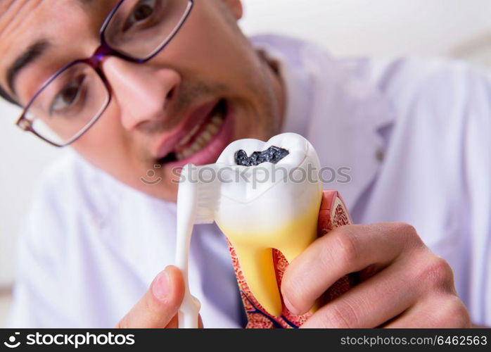 Dentist in medical concept in hospital