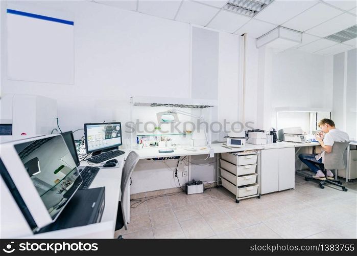 Dentist office or dentist laboratory