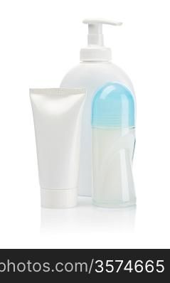 deodorant and tube spray