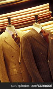 Department Store Mannequins Wearing Suits