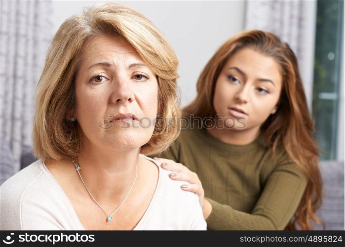 Depressed Mother With Teenage Daughter
