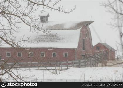 Derelict Barn on Farm in Alberta Canada
