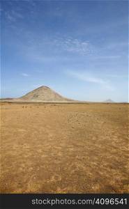 Desert landscape with hills