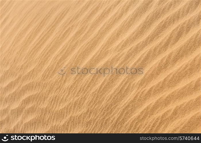 Desert sand dunes pattern is a very beautiful natural background