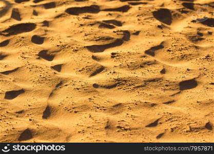 Desert sand pattern texture background from the sand in Sharm el-Sheikh, Egypt