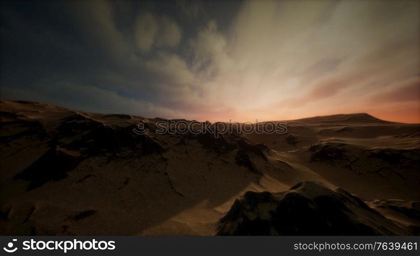 desert storm in sand desert