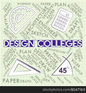 Design Colleges Representing Designs Creative And Visualization