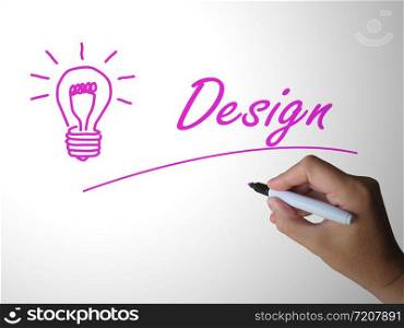 Design concept icon means creative draft or mockup. For web design or creating art - 3d illustration
