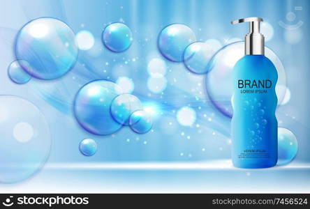 Design Cosmetics Product Template for Ads or Magazine Background. 3D Realistic Vector Iillustration. EPS10. Design Cosmetics Product Template for Ads or Magazine Background. 3D Realistic Vector Iillustration