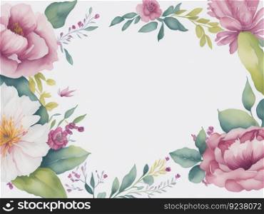 Design for a Mother&rsquo;s Day greeting featuring lovely flowers. Generative AI.