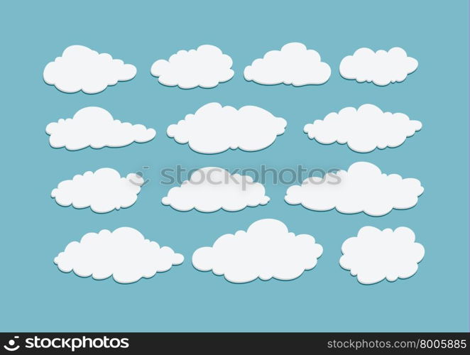 design of clouds illustration