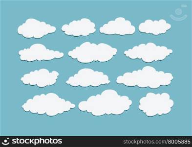design of clouds illustration