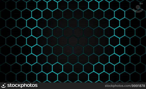 Design of future surface with hexagon technology abstract background