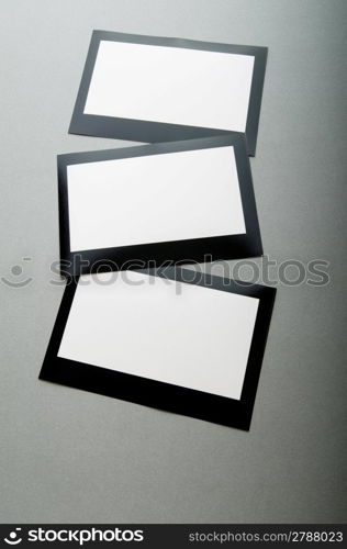 Designer concept - blank photo frames for your photos