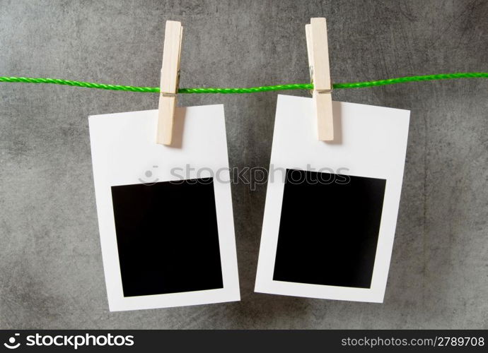 Designer concept - blank photo frames for your photos