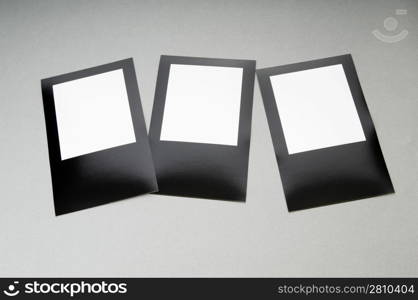 Designer concept - blank photo frames for your photos