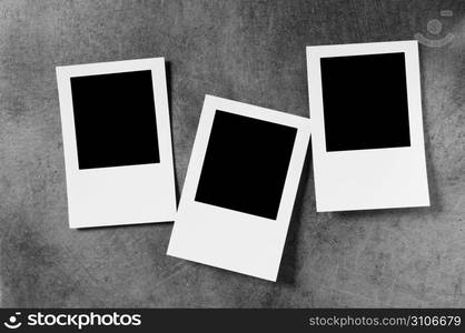 Designer concept - blank photo frames for your photos