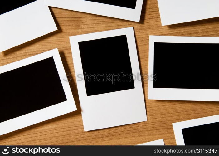 Designer concept - blank photo frames for your photos