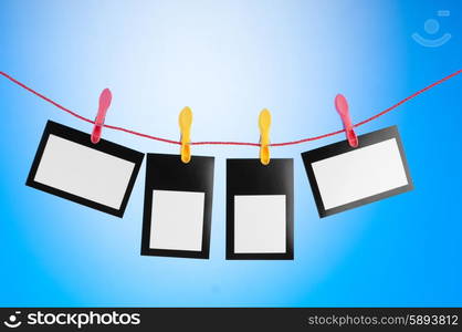 Designer concept - blank photo frames for your photos