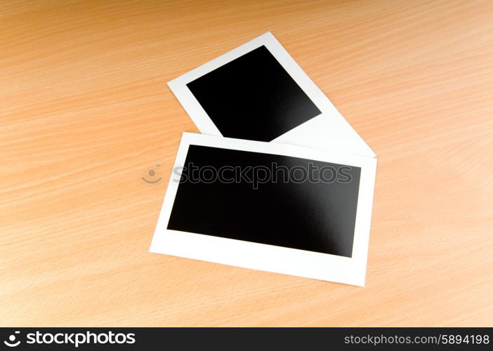 Designer concept - blank photo frames for your photos