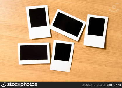 Designer concept - blank photo frames for your photos