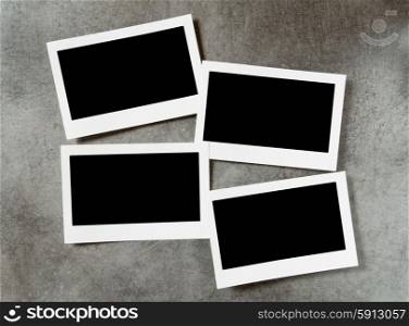 Designer concept - blank photo frames for your photos