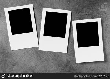 Designer concept - blank photo frames for your photos