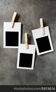 Designer concept - blank photo frames for your photos