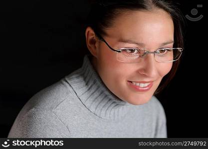 Designer glasses - portrait of successful architect woman