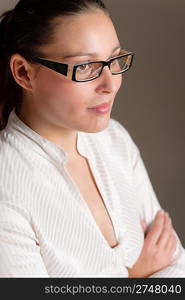 Designer glasses - portrait of successful businesswoman