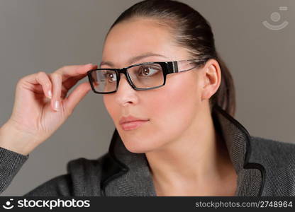 Designer glasses - portrait of successful businesswoman