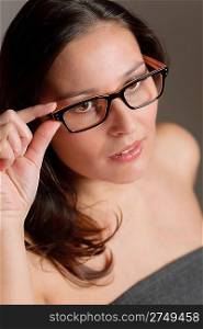 Designer glasses - portrait of successful businesswoman