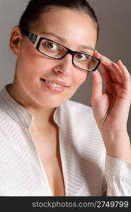 Designer glasses - portrait of successful businesswoman
