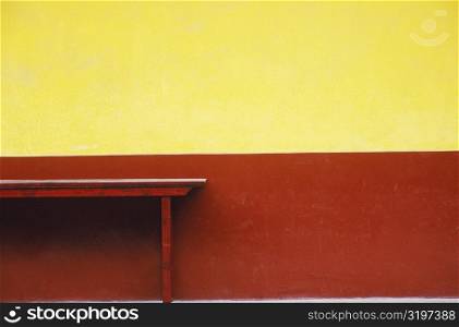 Desk near a wall