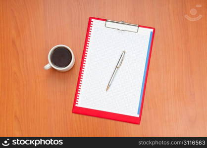 Desk top with many items